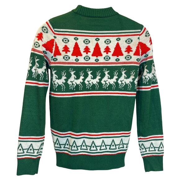 Tipsy Elves Racy Raunchy Reindeer Ugly Christmas Sweater Size Small - Picture 3 of 5
